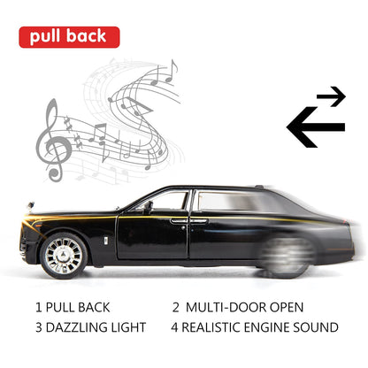 Metal Toy Car for Kids – Pull Back, Light & Sound | Mini Die Cast Car
