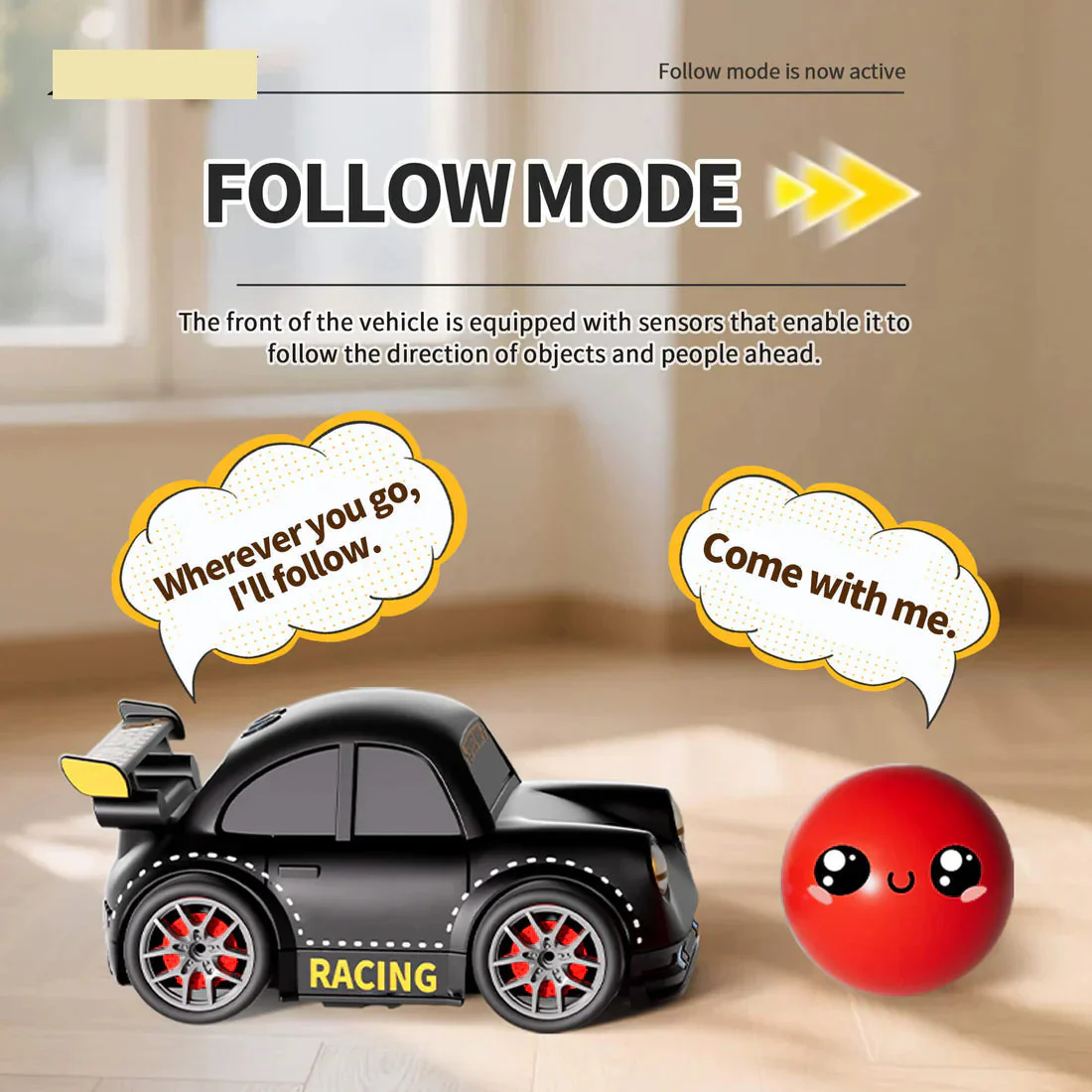 Smart Motion Sensor RC Car With Follow Me Escape Mode 699